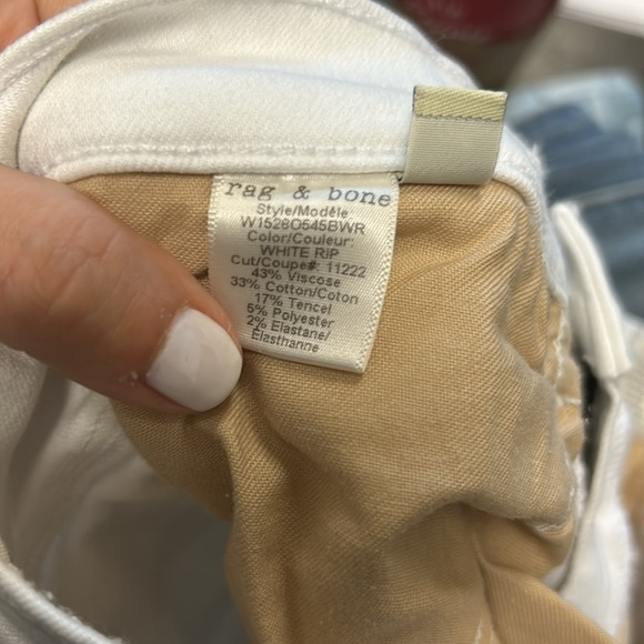 Rag & Bone ripped High Rise Bell Jeans - Picture 3 of 7